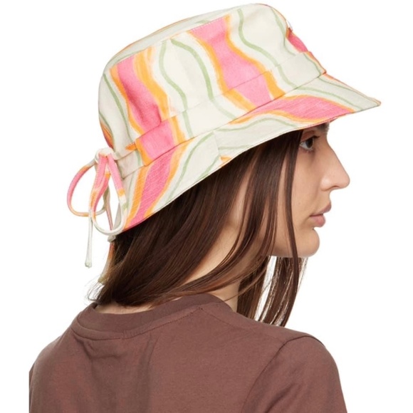 JACQUEMUS Multicolor Le Raphia 'le Bob Gadjo' Bucket Hat - Picture 3 of 11